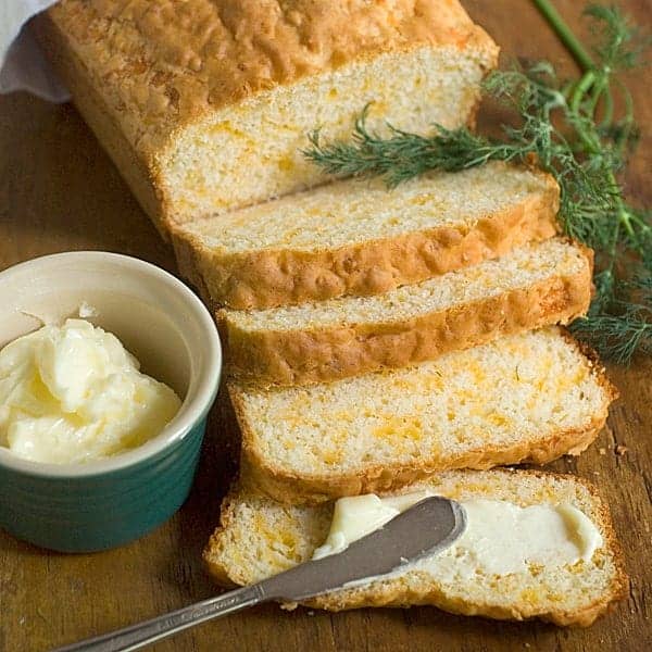 I'm all for taking some help in the kitchen, like the boxed baking mix used in this recipe for easy Cheddar Dill Quick Bread. https://www.lanascooking.com/dill-cheese-quick-bread/