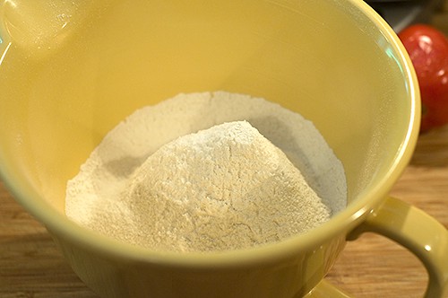 Mix dry ingredients for Lemon Raspberry Bread