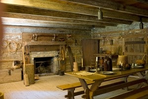 Interior View of Farm Dwelling at New Echota