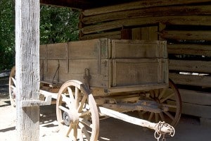 Old Wagon at Farm Dwelling New Echota