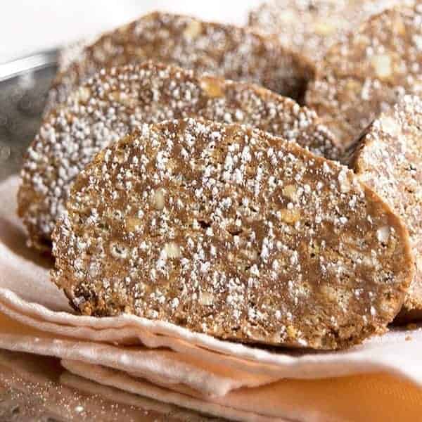Chocolate Peanut Butter Paté - perfect homemade candy for the holidays or any time! https://www.lanascooking.com/chocolate-peanut-butter-pate