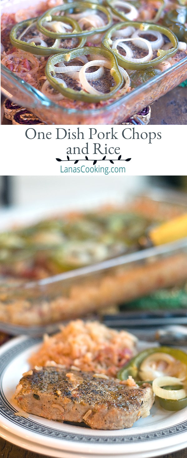 One Dish Pork Chops and Rice from Never Enough Thyme