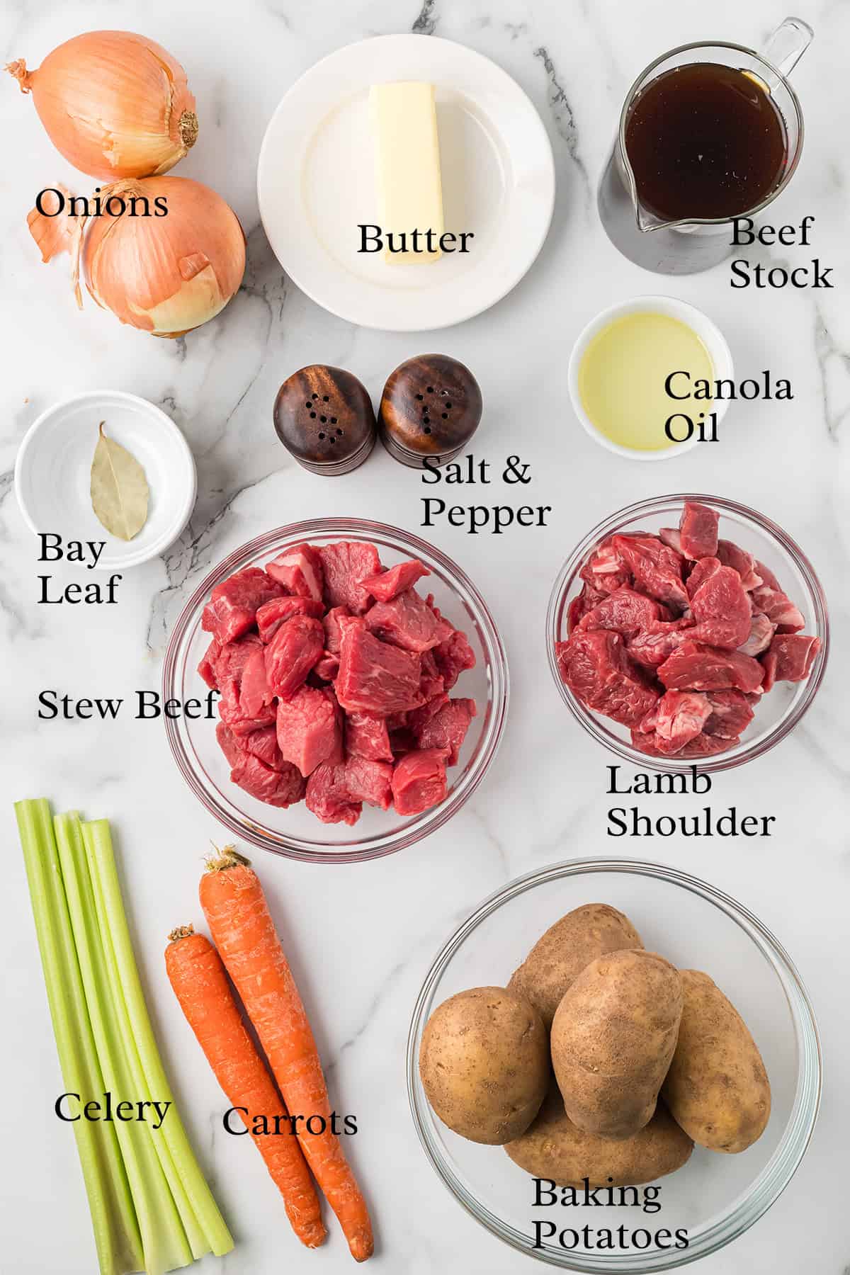 All ingredients needed for the recipe.