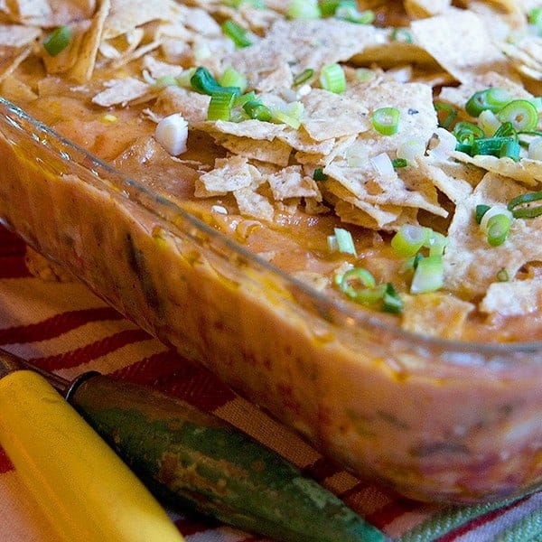 Use a purchased rotisserie chicken to make prep of this delicious Southwest Chicken Casserole quick and easy. https://www.lanascooking.com/southwest-chicken-casserole