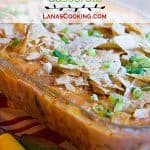 Use a purchased rotisserie chicken to make prep of this delicious Southwest Chicken Casserole quick and easy. https://www.lanascooking.com/southwest-chicken-casserole