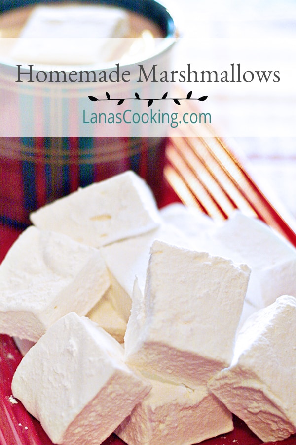 These tender, vanilla-scented Homemade Marshmallows bear little resemblance to their store-bought counterparts. Enjoy them with your favorite hot cocoa. https://www.lanascooking.com/homemade-marshmallows/