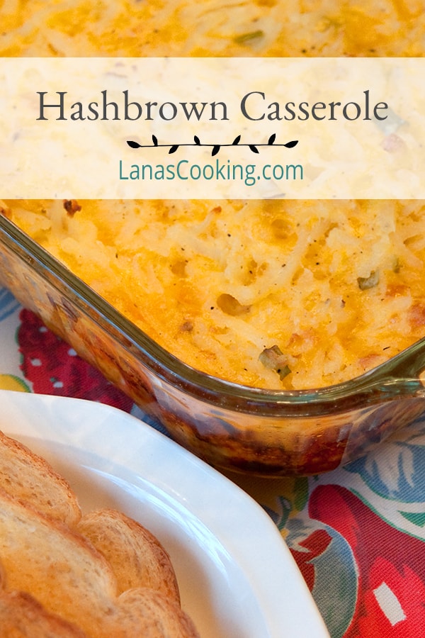 This Hash Brown Casserole is the centerpiece of a hearty breakfast. Full of shredded potatoes and cheese! https://www.lanascooking.com/hashbrown-casserole/