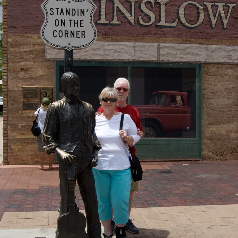 Standin' on the Corner in Winslow, Arizona