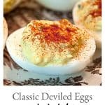 A classic Deviled Eggs recipe with a touch of mustard and sweet pickle relish. A must have for your Easter dinner. https://www.lanascooking.com/deviled-eggs/