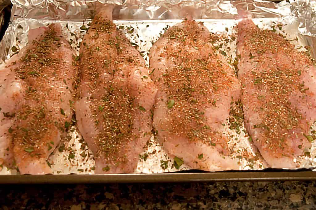 Baked Catfish with Herbs Recipe from Lana’s Cooking