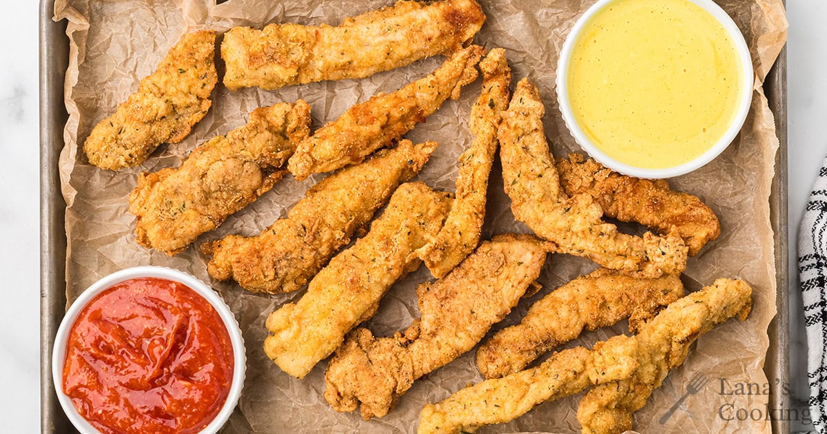 Nana's Crispy Fried Chicken Fingers Recipe - Lana's Cooking