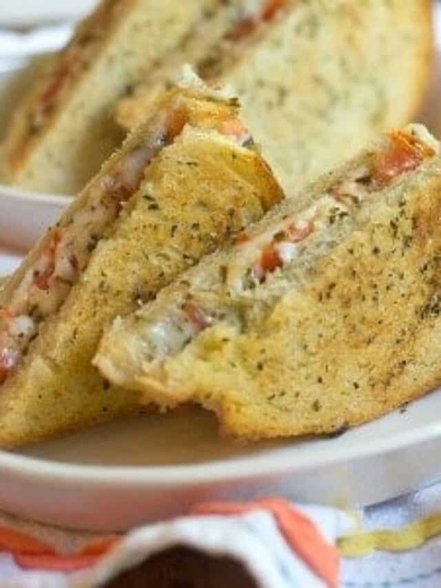 Caprese Grilled Cheese Sandwich Story