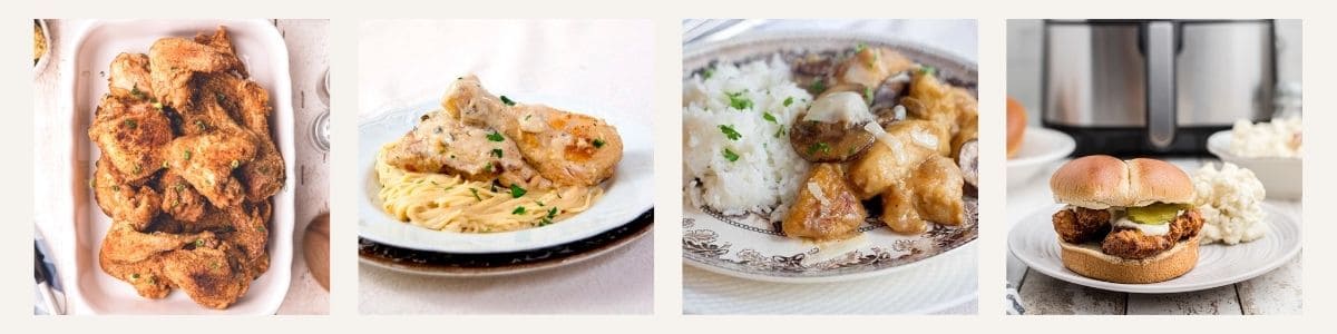 Collage of recipes featured in this section.