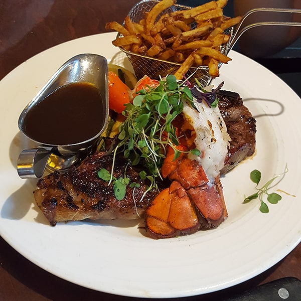 Steak and Lobster at Beffroi Steak House Quebec City
