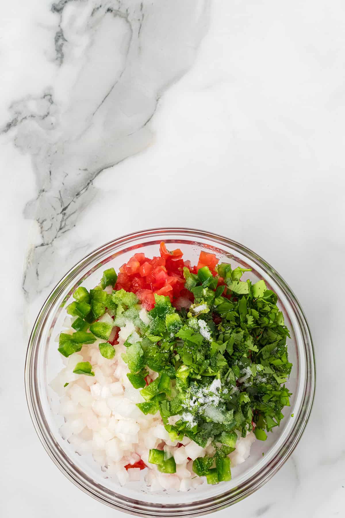 Final ingredients added to mixing bowl.