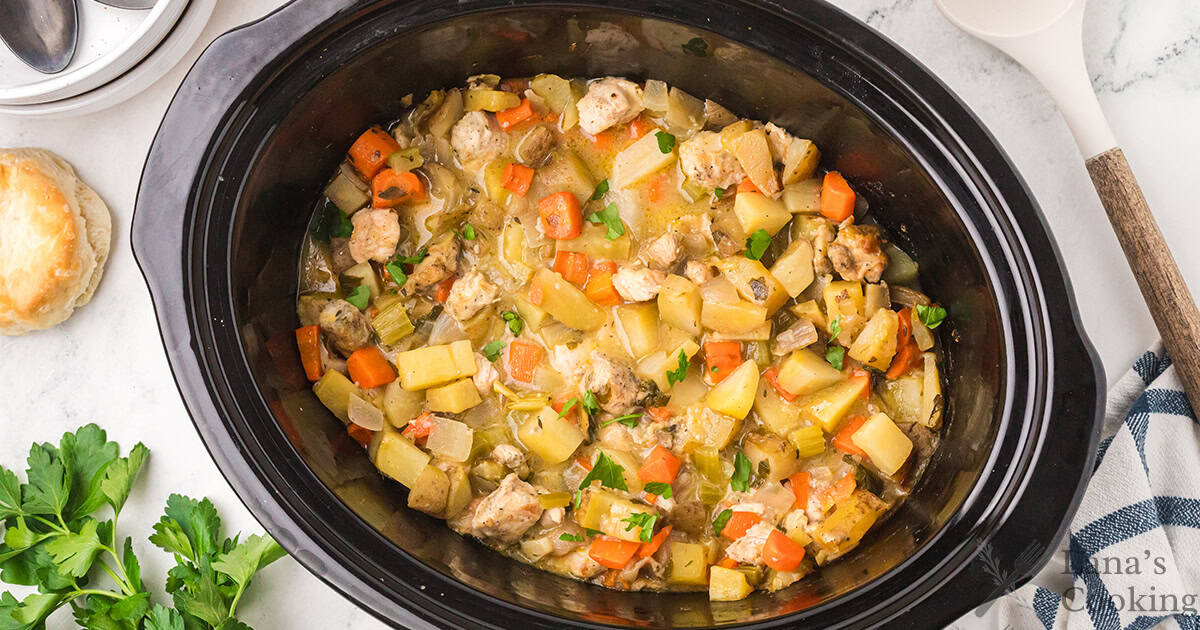 Slow Cooker Chicken Stew Recipe - Lana's Cooking
