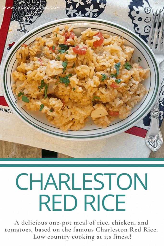 My Charleston Red Rice is a one-pot meal of rice, chicken, and tomatoes, based on the famous Charleston rice recipe. Low country cooking at its finest! https://www.lanascooking.com/red-rice/