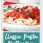 My Classic Pasta Puttanesca is a quick and easy pasta sauce that's ready to serve in under 20 minutes! Just add bread and a salad. https://www.lanascooking.com/pasta-puttanesca/