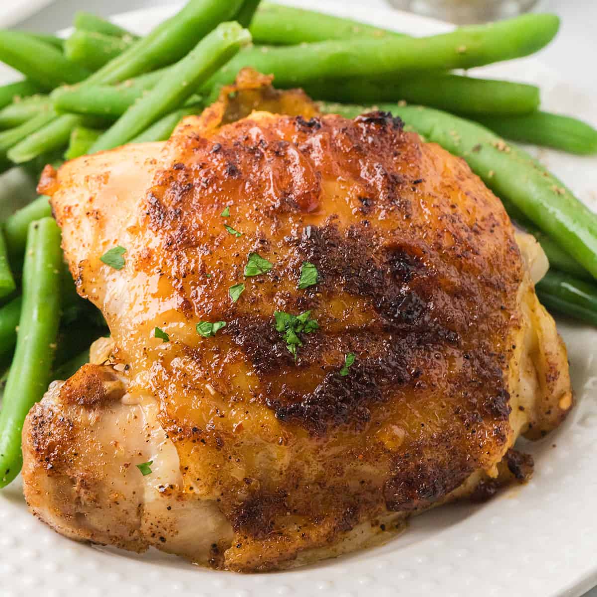 Lemon Honey Glazed Chicken Thighs