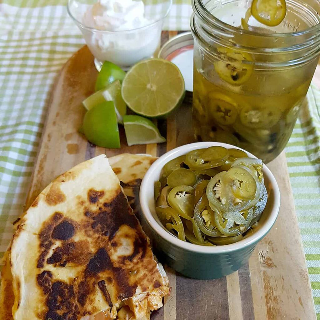 These quick pickled jalapenos take just a few minutes to make and their tart, spicy flavor will complement all your favorite southwestern style meals. https://www.lanascooking.com/quick-pickled-jalapenos/