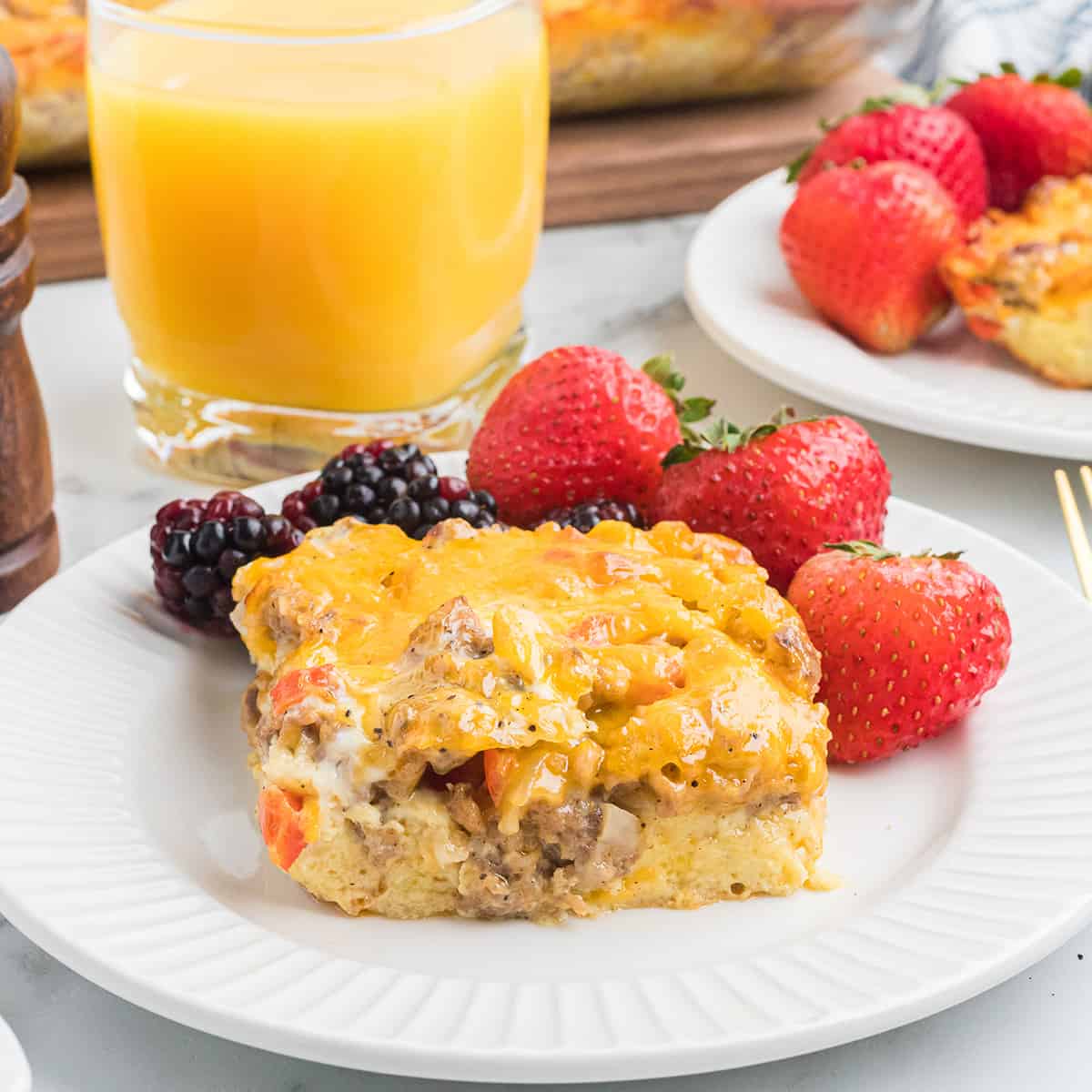 Overnight Sausage and Egg Breakfast Casserole