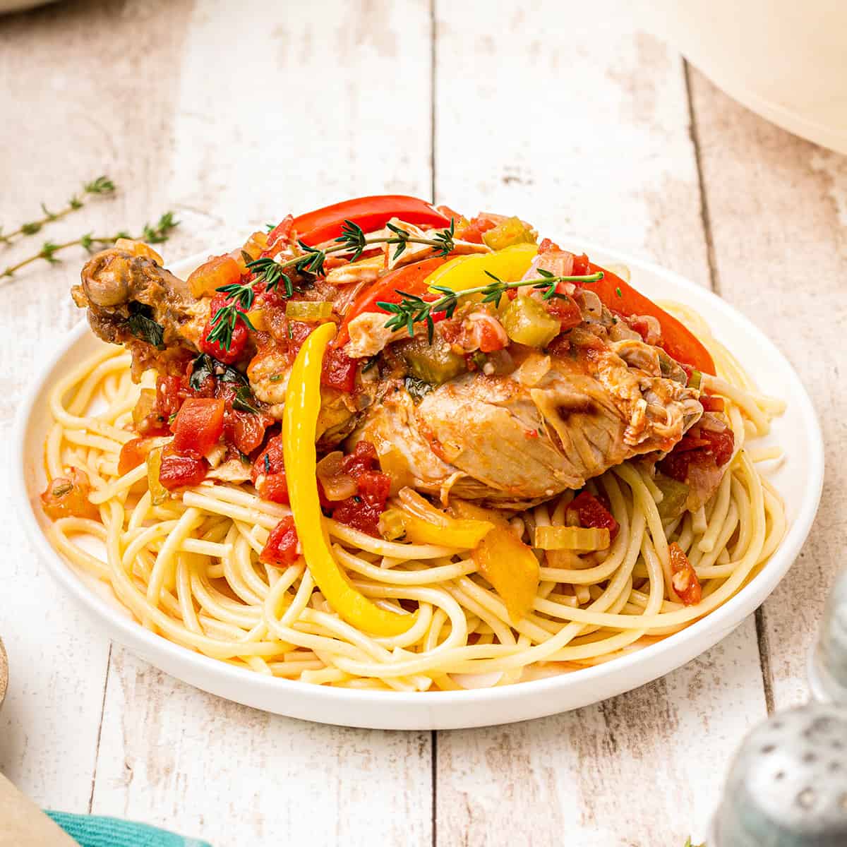 Dutch Oven Chicken Cacciatore