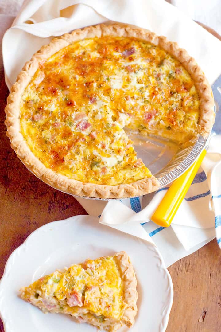 Ham and Cheese Quiche Recipe from Lana's Cooking