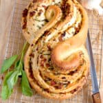 Finished pane bianco on a cooling rack.