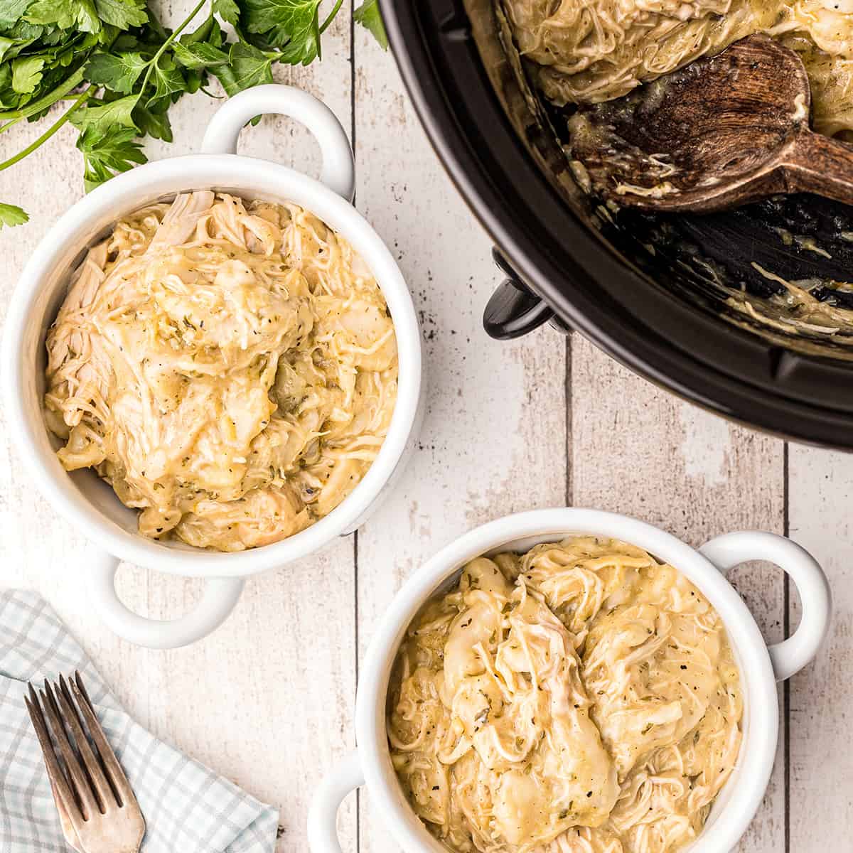 Slow Cooker Chicken and Dumplings {Super Easy!} - Belle of the Kitchen