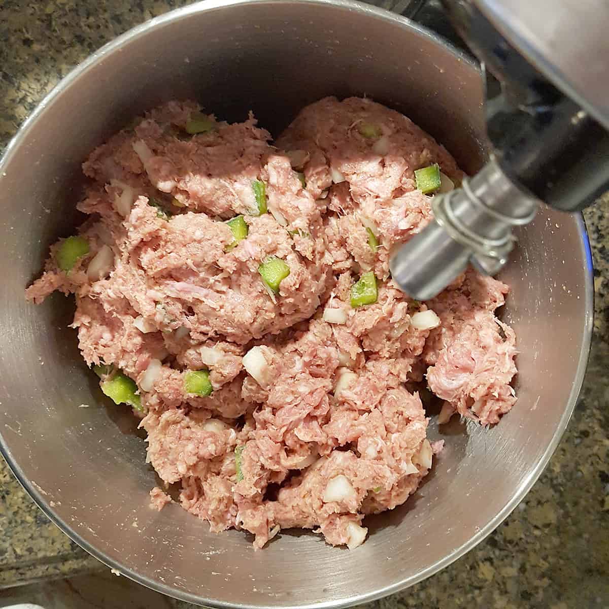 All ingredients after briefly mixing.