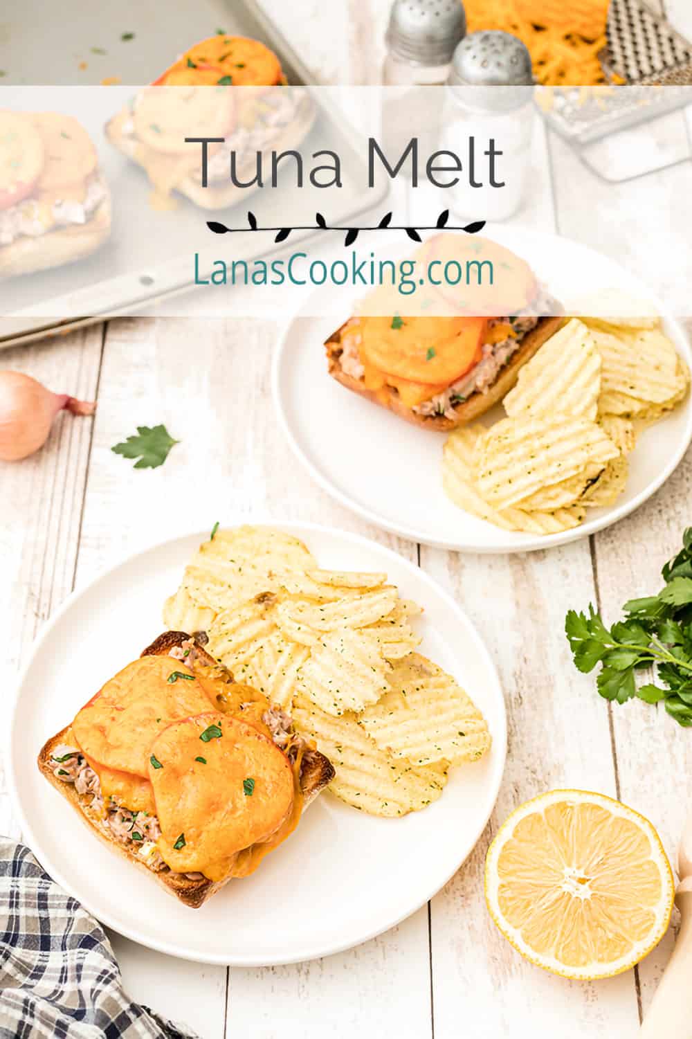 Oven Baked Tuna Melt Sandwich on Ciabatta from Lana’s Cooking