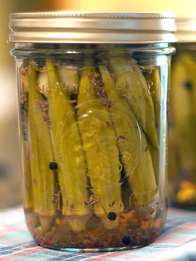 Pickled Okra Canning2