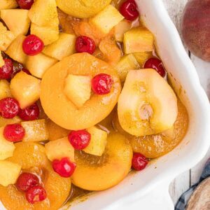 Hot Baked Curried Fruit