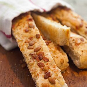 Homemade Pumpkin Seed Breadsticks