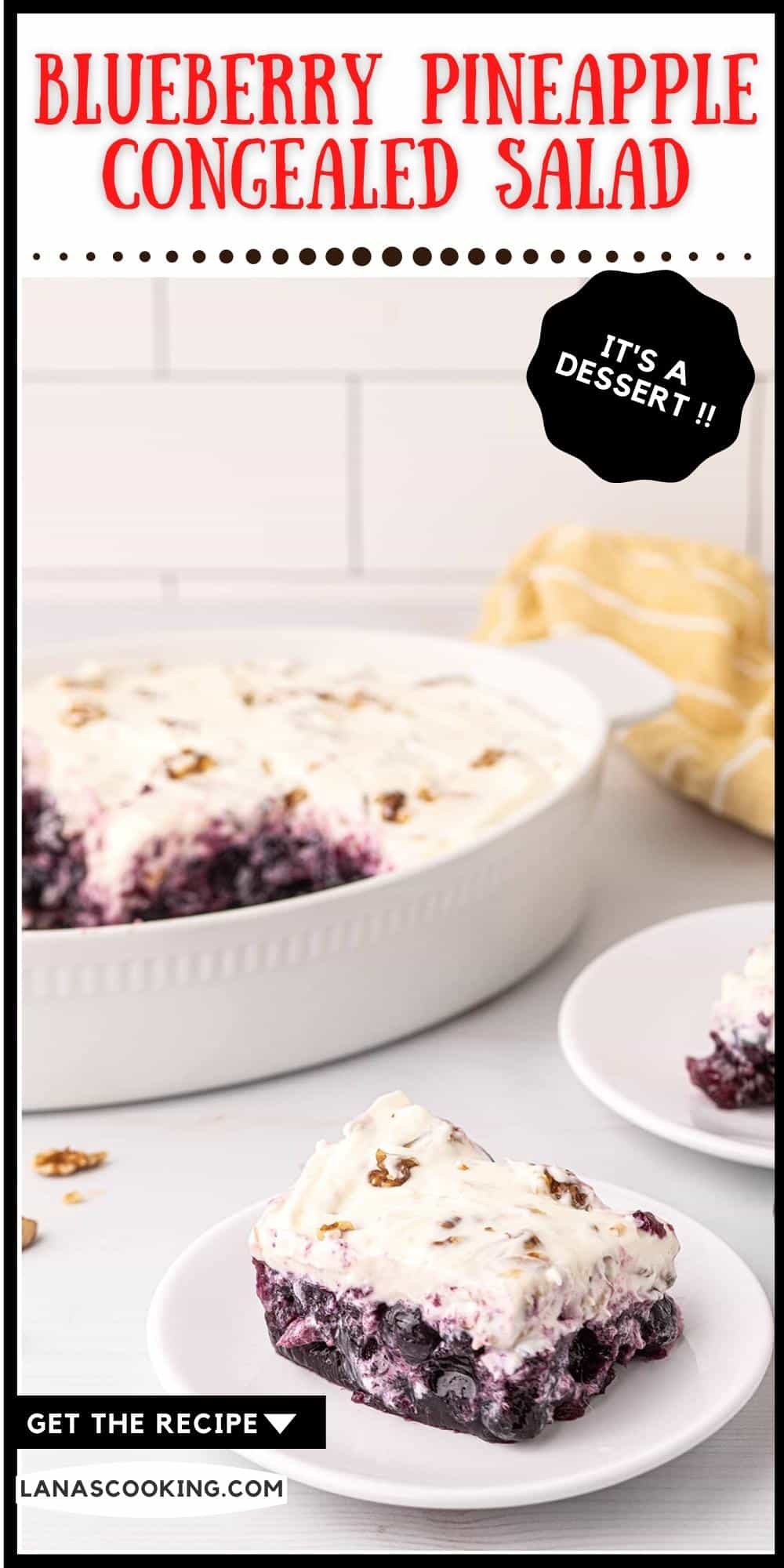 Blueberry Pineapple Congealed Salad Recipe Lana's Cooking