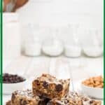 Graham cracker cookie bars on a white serving plate.