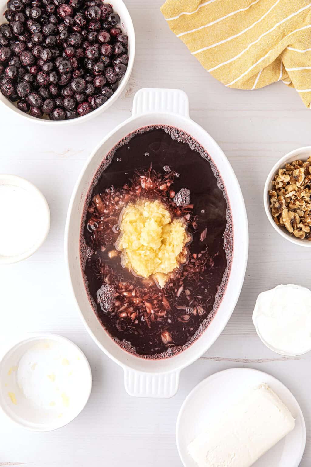 Blueberry Pineapple Congealed Salad Recipe Lana's Cooking