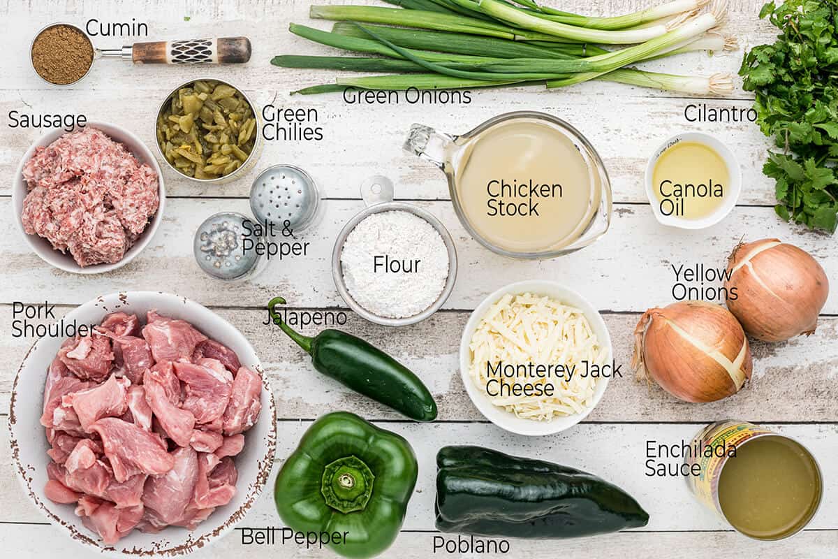 Photo of all ingredients used in the recipe.