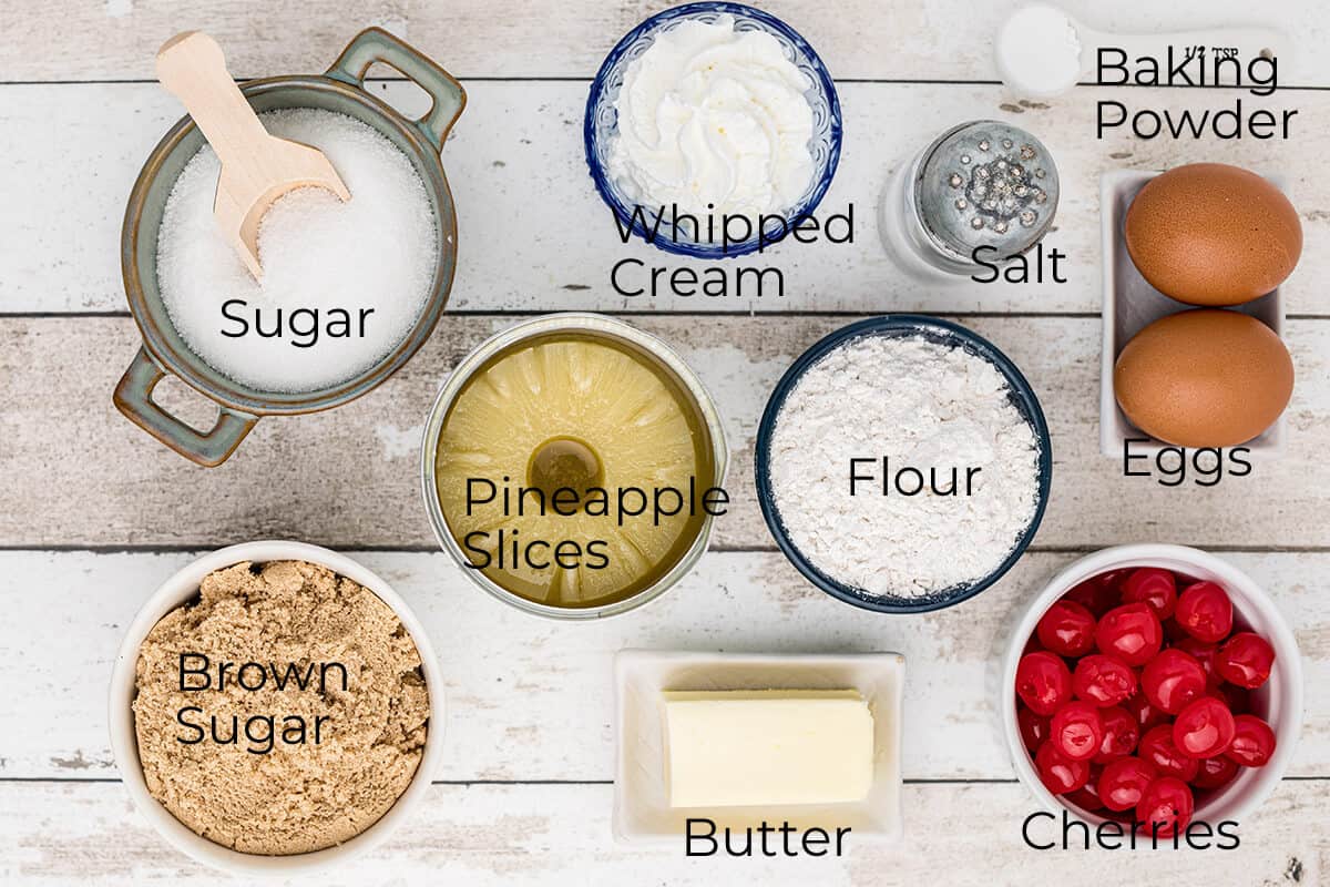 All ingredients needed to make the recipe.