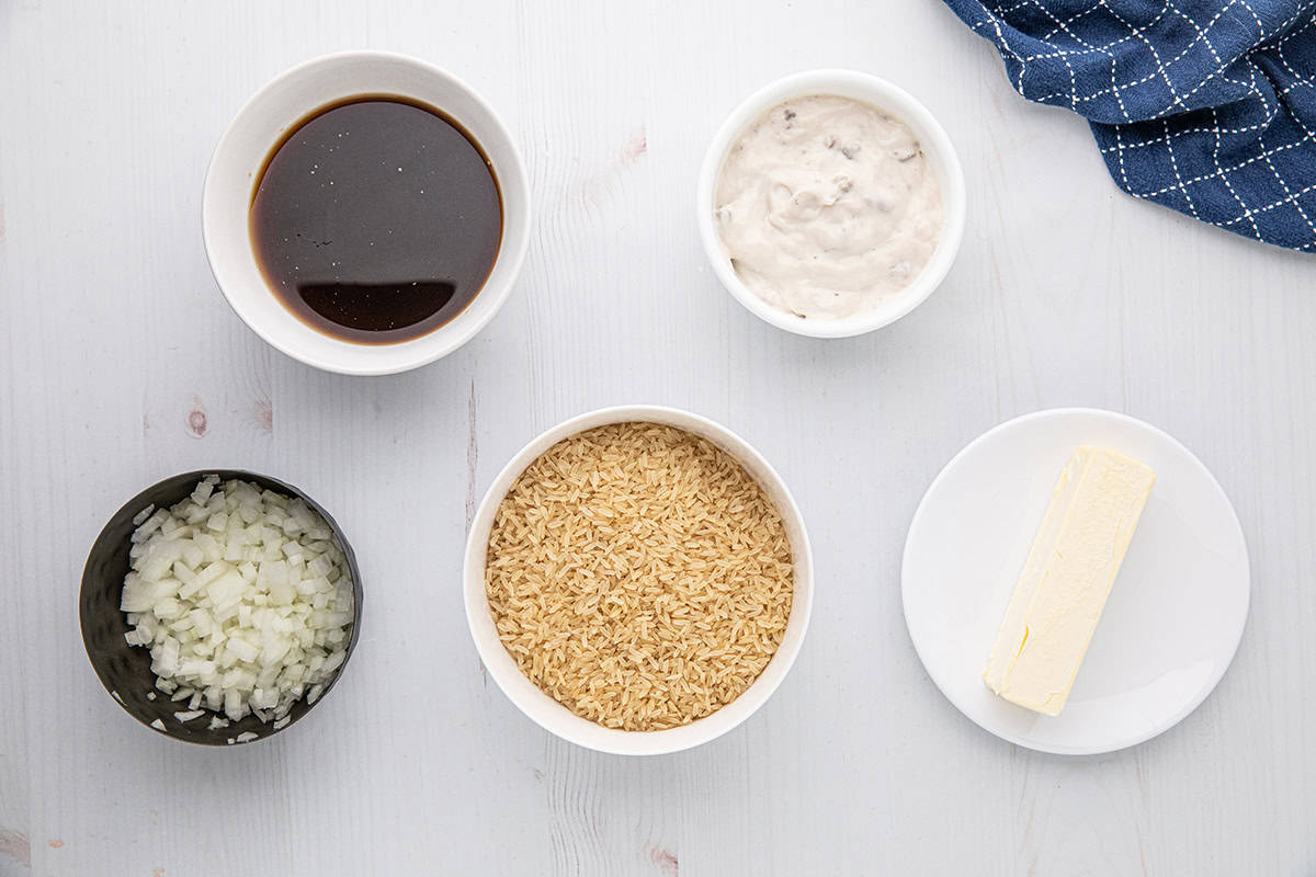 The five ingredients you'll need to make this recipe.
