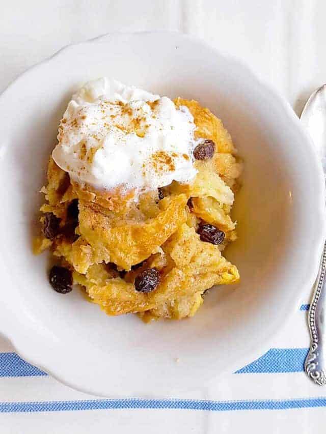 Slow Cooker Bread Pudding Story