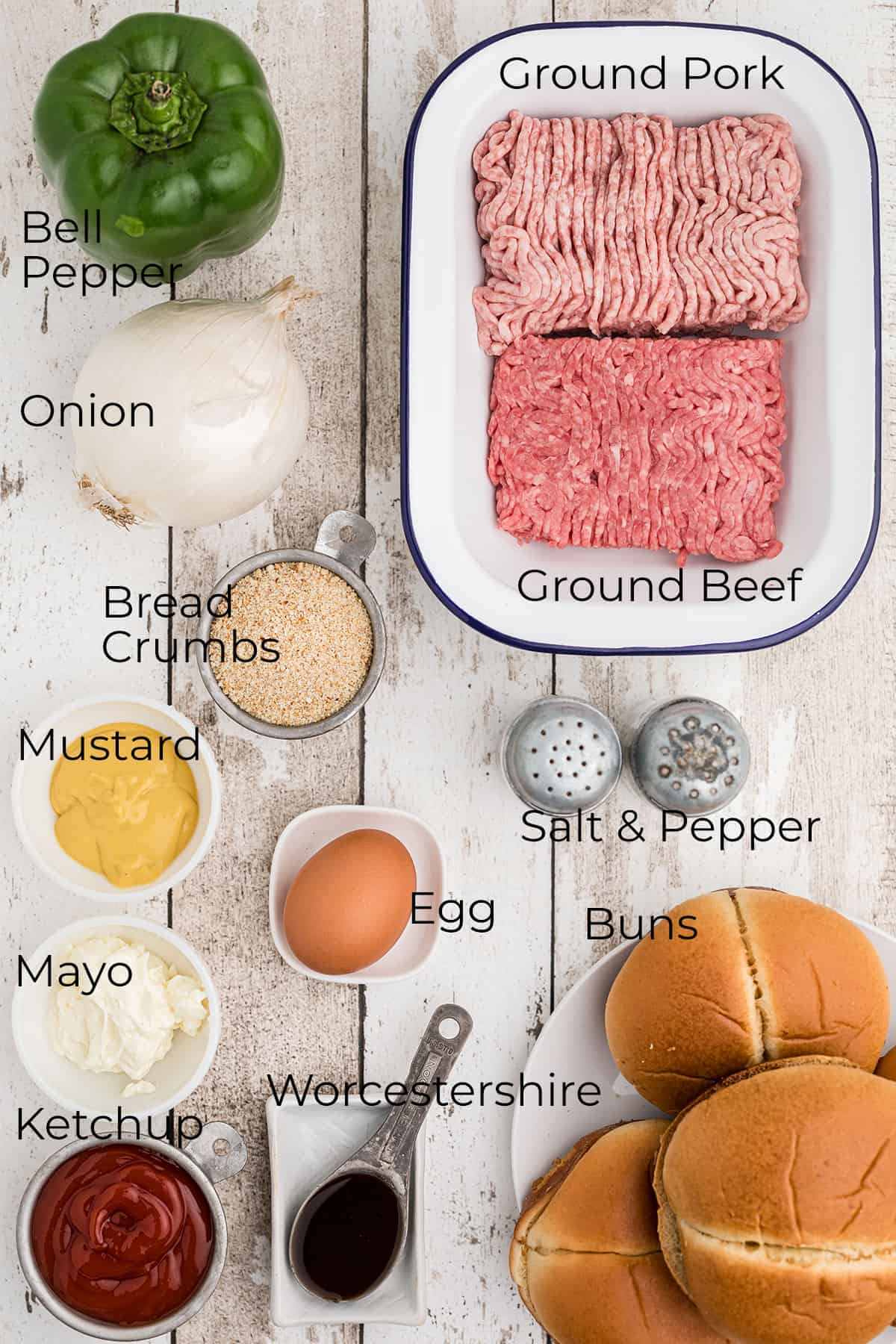 Photo showing all ingredients used in the recipe.