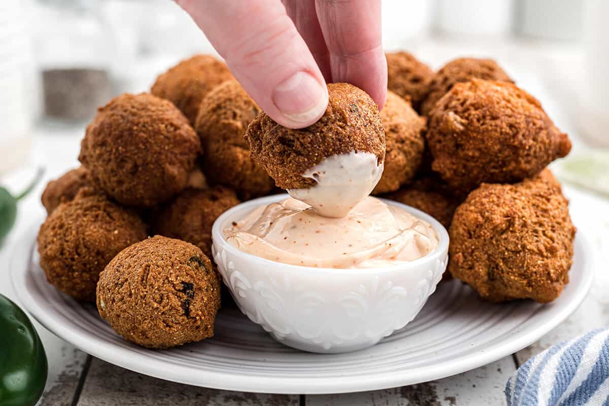 Southern Hush Puppies with Jalapeno - Lana's Cooking
