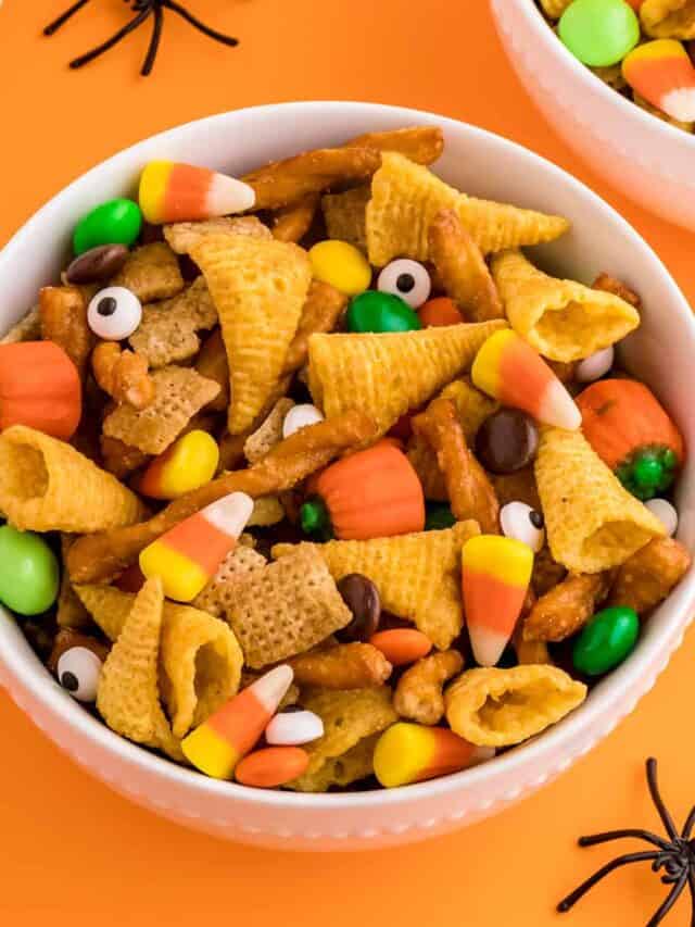 Halloween Party Snack Mix Story