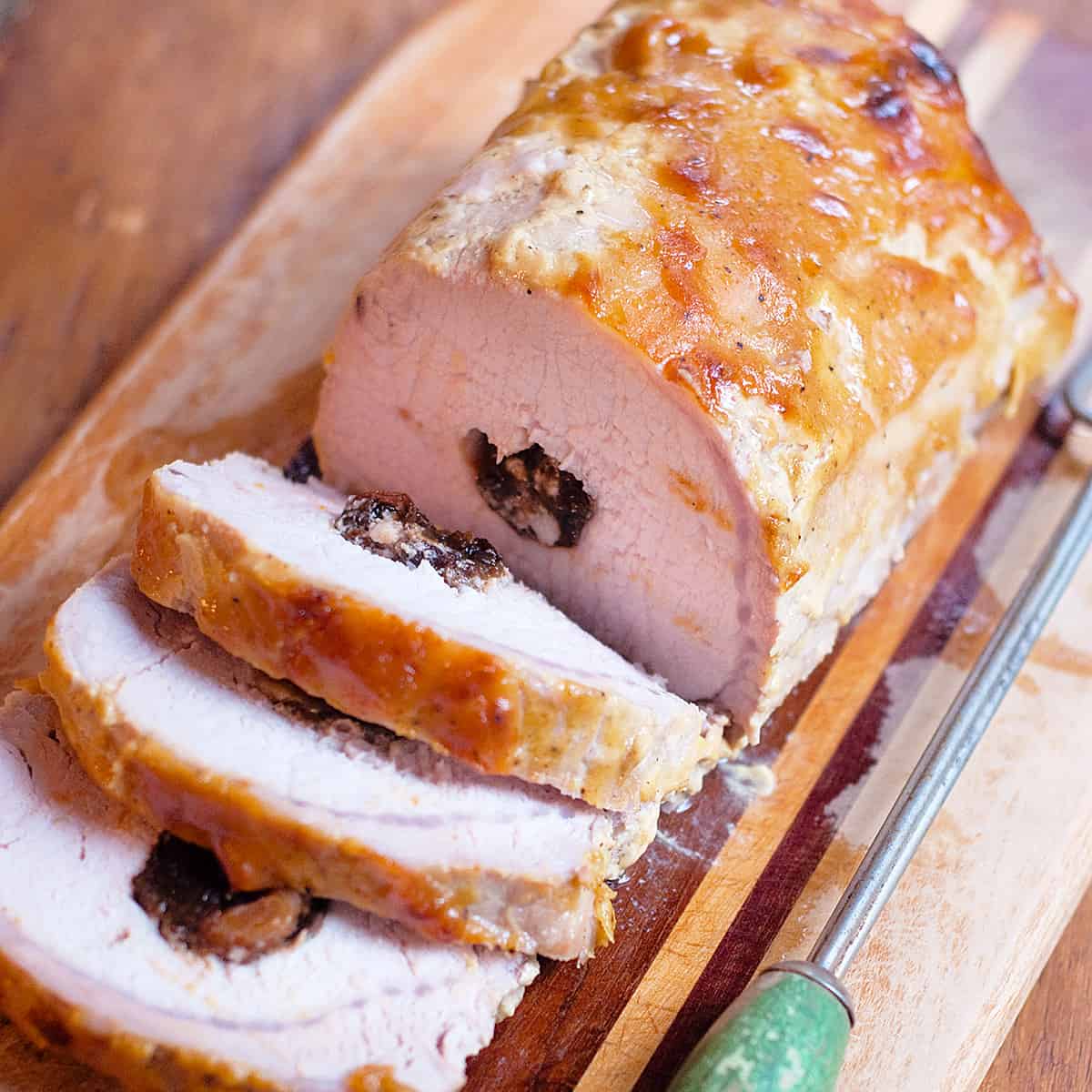 Apricot and Prune Stuffed Pork Loin