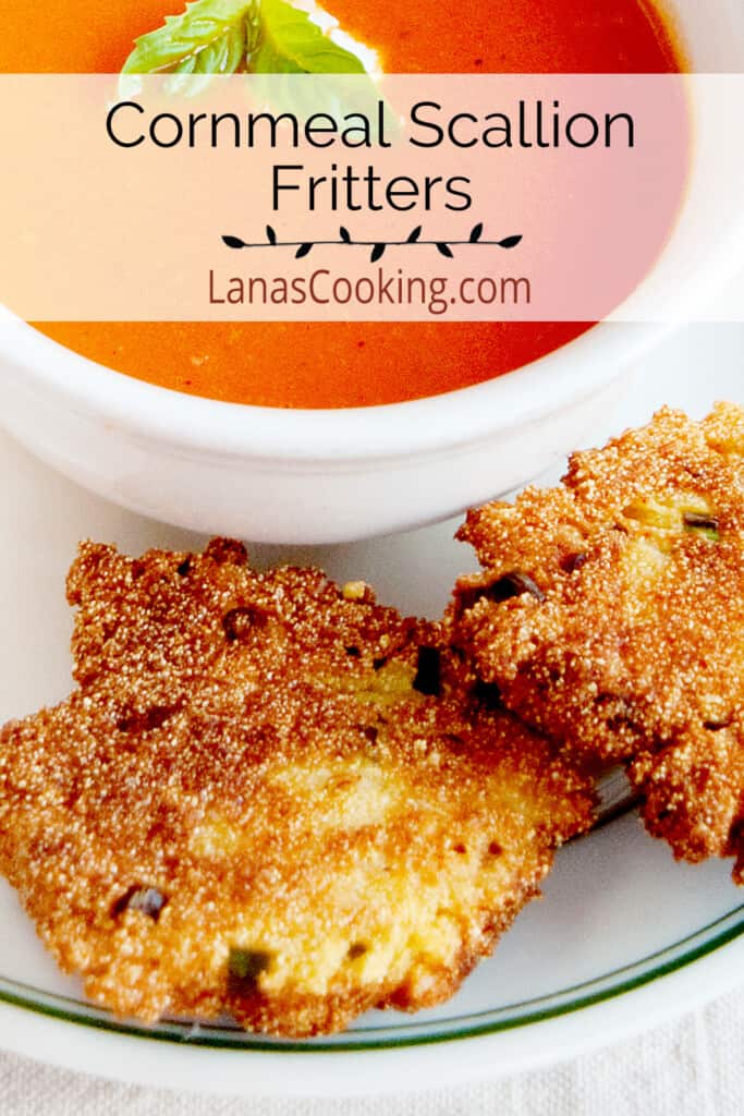 My crispy, savory Cornmeal Scallion Fritters are ready in just 15 minutes and make the perfect side dish for almost any meal! https://www.lanascooking.com/cornmeal-scallion-fritters/