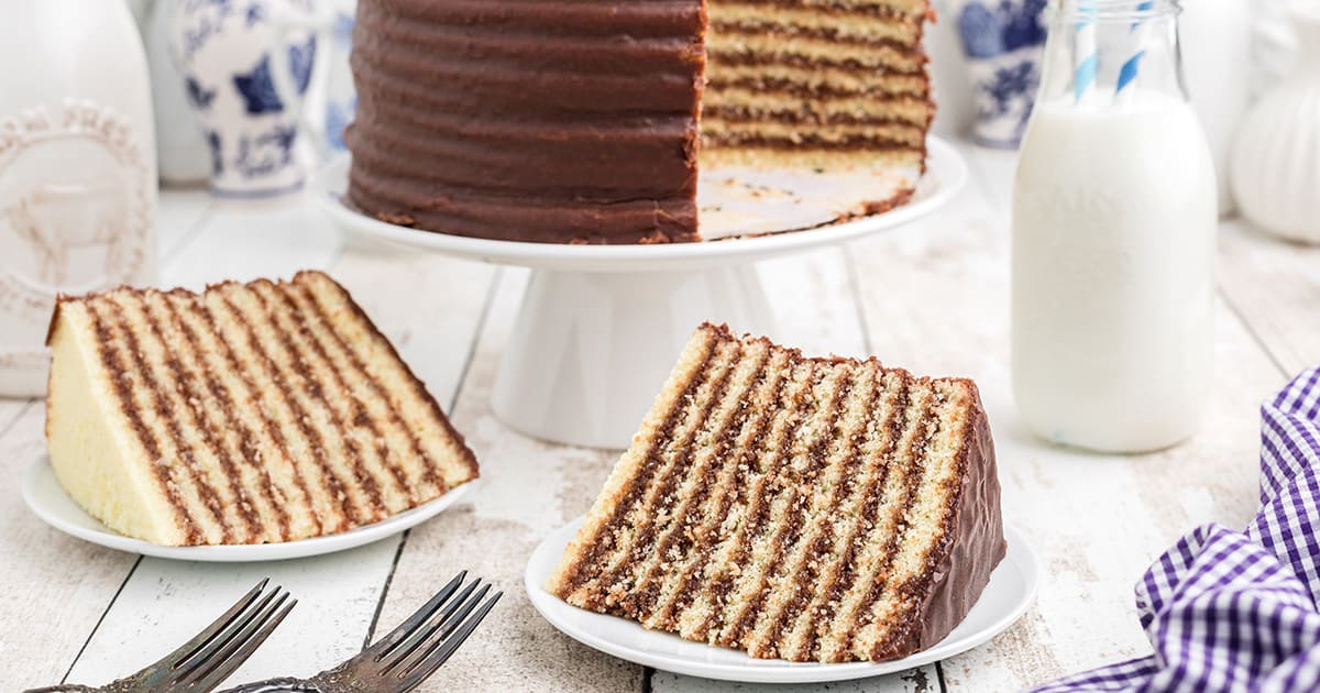 A Look at Vintage Cast Iron Cake Pans (plus Chocolate Fudge Cake