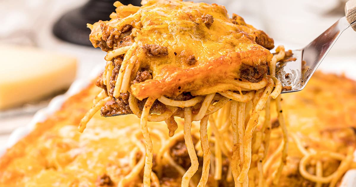 Simple baked spaghetti cheap
