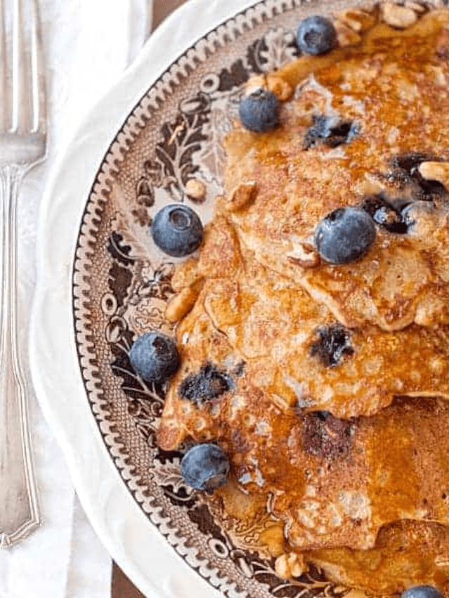 Oatmeal Blueberry Pancakes Story