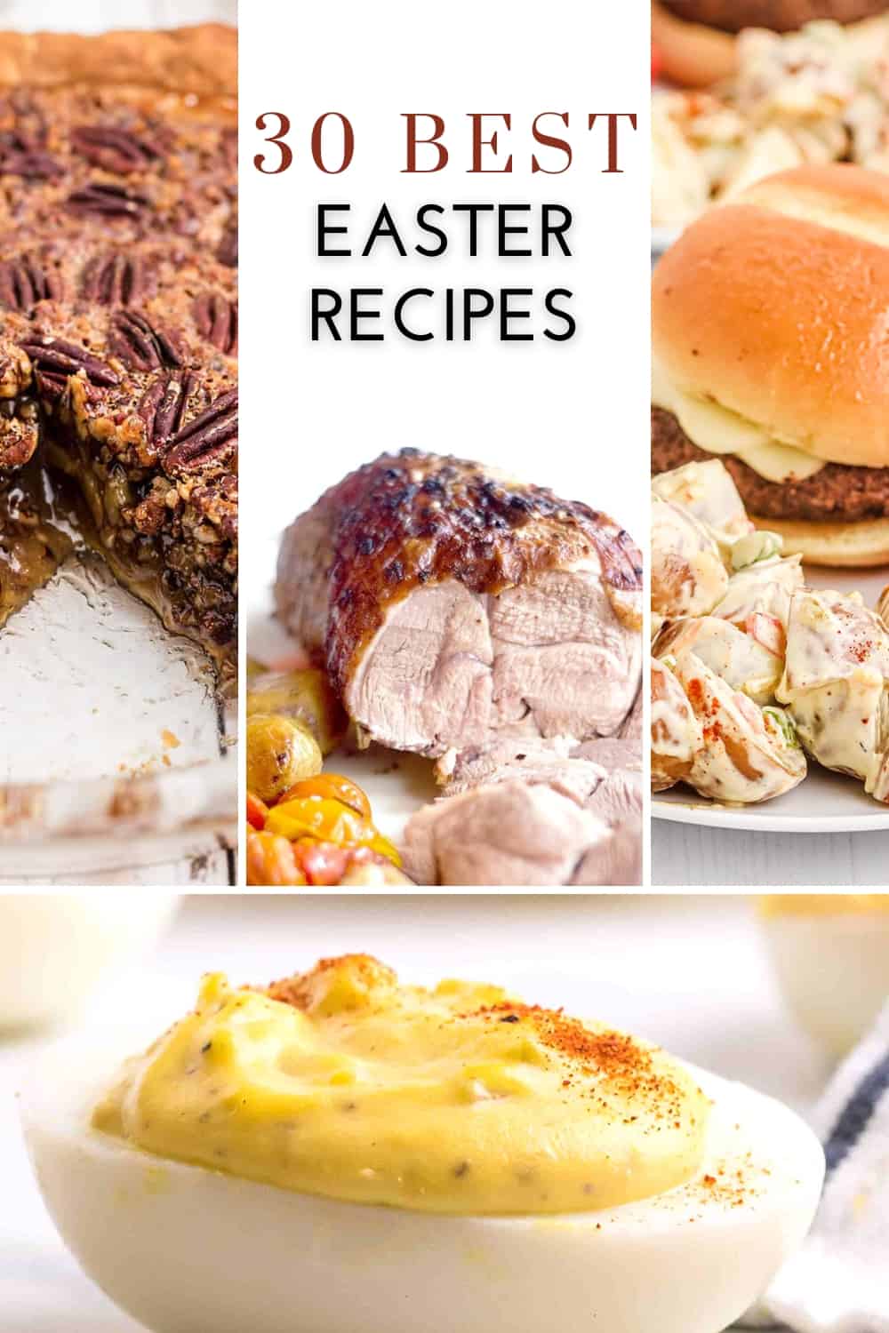 A collage of photos from recipes included in the post.
